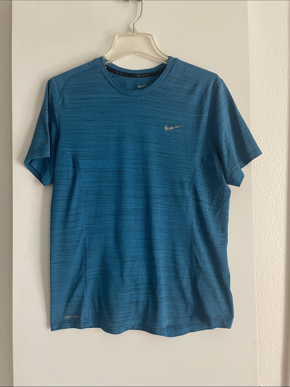 Men’s M: NIKE Dri-Fit Short Sleeve Sport T Shirt Top Blue